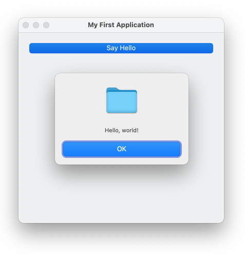 Application on macOS